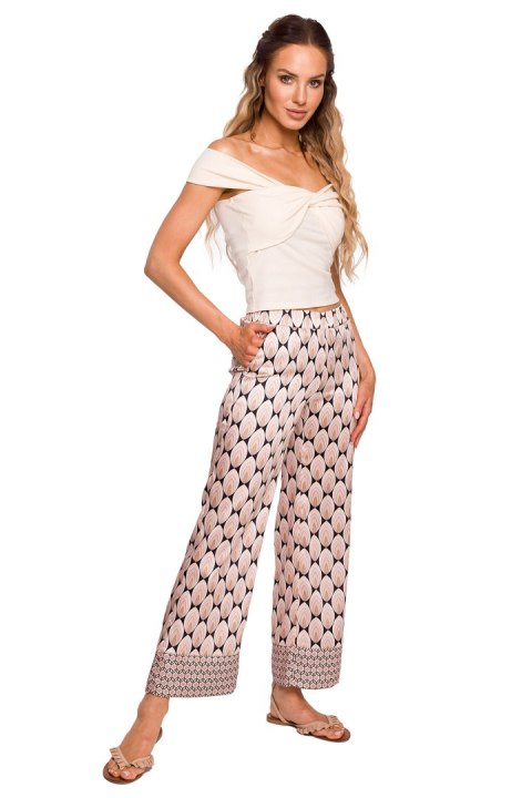 Bluzka Model MOE680 Śmietana - Moe Moe Bluzka Model MOE680 Śmietana - Moe Moe