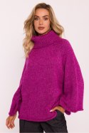 Golf Damski Model MOE822 Amarant - Moe Moe Golf Damski Model MOE822 Amarant - Moe Moe