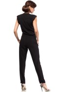 Kombinezon Damski Model MOE196 Black - Moe Moe Kombinezon Damski Model MOE196 Black - Moe Moe