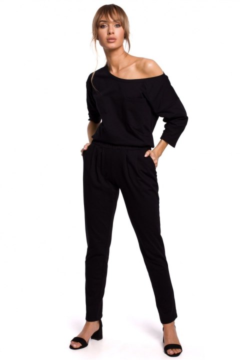 Kombinezon Damski Model MOE497 Black - Moe Moe Kombinezon Damski Model MOE497 Black - Moe Moe