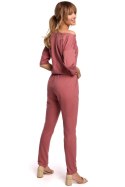 Kombinezon Damski Model MOE497 Pink India - Moe Moe Kombinezon Damski Model MOE497 Pink India - Moe Moe