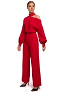 Kombinezon Damski Model MOE528 Red - Moe Moe Kombinezon Damski Model MOE528 Red - Moe Moe