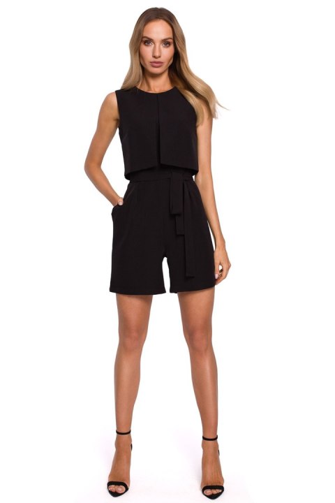 Kombinezon Damski Model MOE574 Black - Moe Moe Kombinezon Damski Model MOE574 Black - Moe Moe