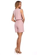 Kombinezon Damski Model MOE574 Powder Pink - Moe Moe Kombinezon Damski Model MOE574 Powder Pink - Moe Moe