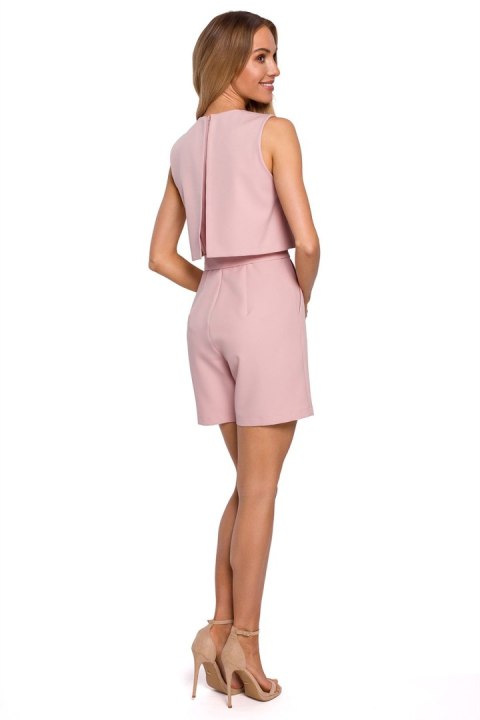 Kombinezon Damski Model MOE574 Powder Pink - Moe Moe Kombinezon Damski Model MOE574 Powder Pink - Moe Moe