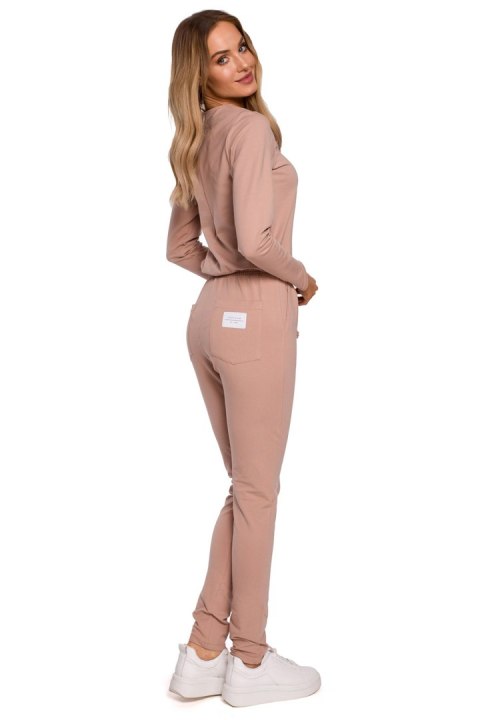 Kombinezon Damski Model MOE583 Mocca - Moe Moe Kombinezon Damski Model MOE583 Mocca - Moe Moe