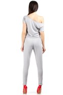 Kombinezon Model MOE065 Grey - Moe Moe Kombinezon Model MOE065 Grey - Moe Moe