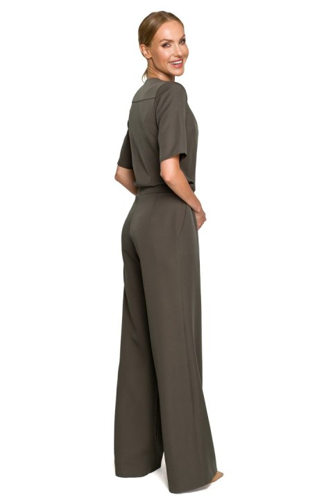 Kombinezon Model MOE703 Khaki - Moe Moe Kombinezon Model MOE703 Khaki - Moe Moe