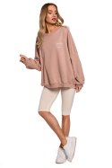 Legginsy Model MOE593 Śmietana - Moe Moe Legginsy Model MOE593 Śmietana - Moe Moe