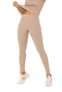 Legginsy Model MOE734 Beige - Moe Moe Legginsy Model MOE734 Beige - Moe Moe