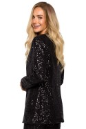 Marynarka Model MOE724 Black - Moe Moe Marynarka Model MOE724 Black - Moe Moe