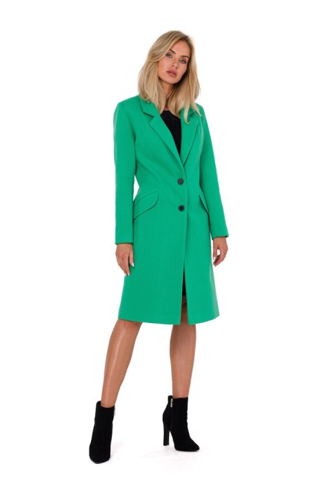 Płaszcz Damski Model MOE758 Green - Moe Moe Płaszcz Damski Model MOE758 Green - Moe Moe
