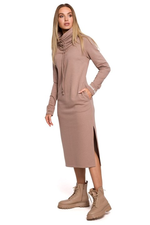 Sukienka Model MOE622 Cappuccino - Moe Moe Sukienka Model MOE622 Cappuccino - Moe Moe