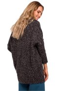 Sweter Damski Model MOE470 Grafit - Moe Moe Sweter Damski Model MOE470 Grafit - Moe Moe