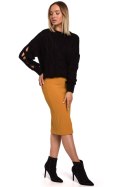 Sweter Damski Model MOE539 Black - Moe Moe Sweter Damski Model MOE539 Black - Moe Moe
