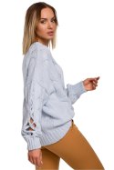 Sweter Damski Model MOE539 Sky Blue - Moe Moe Sweter Damski Model MOE539 Sky Blue - Moe Moe