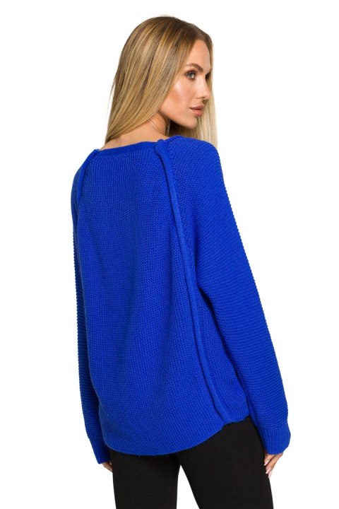 Sweter Damski Model MOE712 Szafir - Moe Moe Sweter Damski Model MOE712 Szafir - Moe Moe