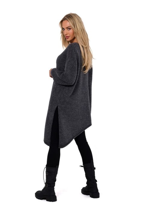 Sweter Damski Model MOE769 Grey - Moe Moe Sweter Damski Model MOE769 Grey - Moe Moe