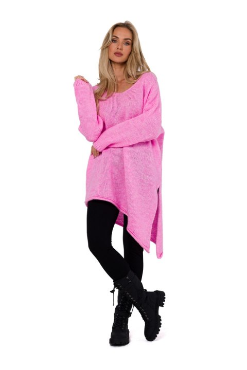 Sweter Damski Model MOE769 Pink - Moe Moe Sweter Damski Model MOE769 Pink - Moe Moe