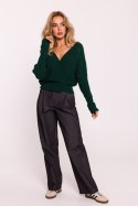Sweter Damski Model MOE809 Green - Moe Moe Sweter Damski Model MOE809 Green - Moe Moe