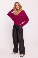 Sweter Damski Model MOE809 Pink - Moe Moe Sweter Damski Model MOE809 Pink - Moe Moe