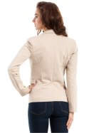 Żakiet Model MOE243 Beige - Moe Moe Żakiet Model MOE243 Beige - Moe Moe