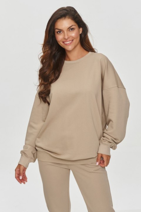 Bluza Damska Model M859 Light Beige - Makadamia Makadamia Bluza Damska Model M859 Light Beige - Makadamia Makadamia