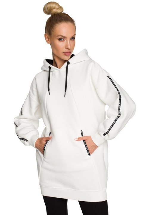 Bluza Damska Model MOE696 Ecru - Moe Moe Bluza Damska Model MOE696 Ecru - Moe Moe