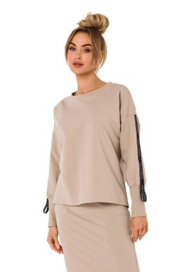 Bluza Damska Model MOE727 Beige - Moe Moe