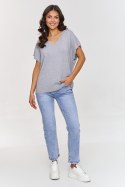 Kamizelka Model S157 Grey Melange - Makadamia Makadamia