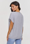 Kamizelka Model S157 Grey Melange - Makadamia Makadamia