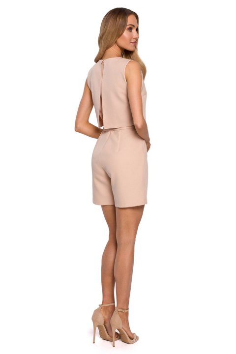 Kombinezon Damski Model MOE574 Beige - Moe Moe Kombinezon Damski Model MOE574 Beige - Moe Moe