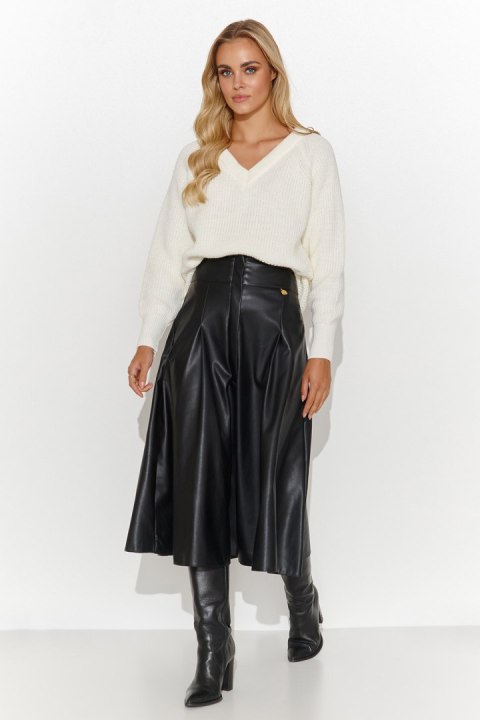 Spódnica Model M811 Black - Makadamia Makadamia Spódnica Model M811 Black - Makadamia Makadamia