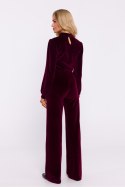Spodnie Damskie Model MOE830 Bordo - Moe Moe Spodnie Damskie Model MOE830 Bordo - Moe Moe