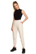 Spodnie Dresowe Model MOE692 Piasek - Moe Moe Spodnie Dresowe Model MOE692 Piasek - Moe Moe