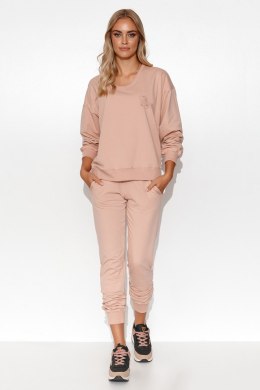 Spodnie Komplet Model M787 Powder Pink - Makadamia Makadamia