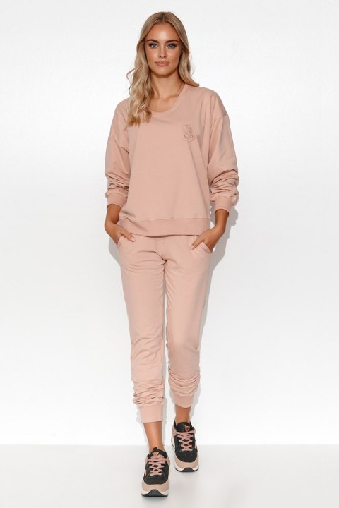 Spodnie Komplet Model M787 Powder Pink - Makadamia Makadamia Spodnie Komplet Model M787 Powder Pink - Makadamia Makadamia
