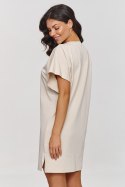 Sukienka Basic Model M875 Light Beige - Makadamia Makadamia Sukienka Basic Model M875 Light Beige - Makadamia Makadamia