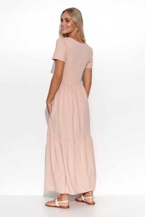 Sukienka Model M549 Powder Pink - Makadamia Makadamia Sukienka Model M549 Powder Pink - Makadamia Makadamia