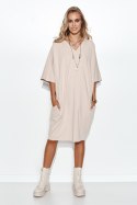 Sukienka Model M708 Light Beige - Makadamia Makadamia Sukienka Model M708 Light Beige - Makadamia Makadamia