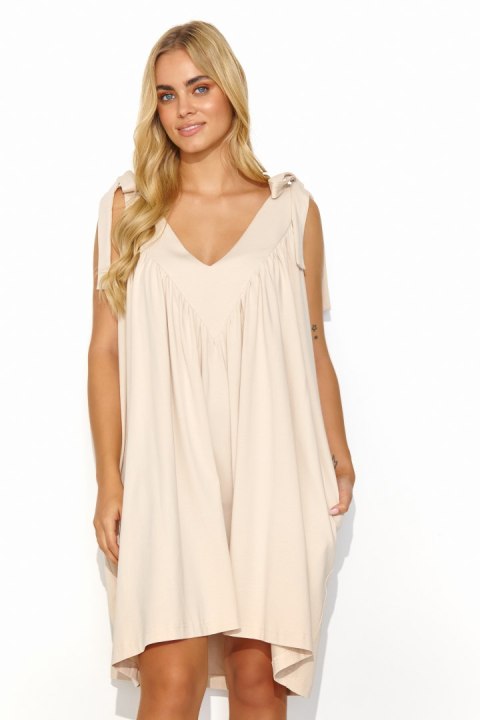 Sukienka Model M816 Light Beige - Makadamia Makadamia Sukienka Model M816 Light Beige - Makadamia Makadamia