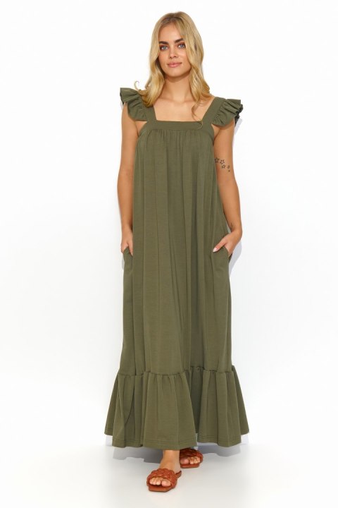 Sukienka Model M817 Khaki - Makadamia Makadamia Sukienka Model M817 Khaki - Makadamia Makadamia