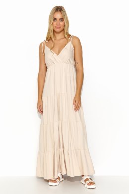 Sukienka Model M821 Light Beige - Makadamia Makadamia