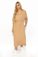 Sukienka Model M822 Beige - Makadamia Makadamia Sukienka Model M822 Beige - Makadamia Makadamia