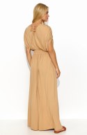 Sukienka Model M825 Beige - Makadamia Makadamia Sukienka Model M825 Beige - Makadamia Makadamia