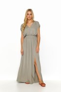 Sukienka Model M825 Taupe - Makadamia Makadamia Sukienka Model M825 Taupe - Makadamia Makadamia