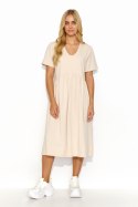 Sukienka Model M829 Light Beige - Makadamia Makadamia Sukienka Model M829 Light Beige - Makadamia Makadamia