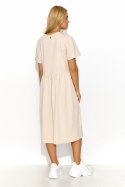 Sukienka Model M829 Light Beige - Makadamia Makadamia Sukienka Model M829 Light Beige - Makadamia Makadamia