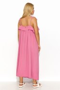 Sukienka Model M834 Baby Pink - Makadamia Makadamia Sukienka Model M834 Baby Pink - Makadamia Makadamia