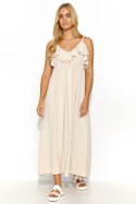 Sukienka Model M834 Light Beige - Makadamia Makadamia Sukienka Model M834 Light Beige - Makadamia Makadamia